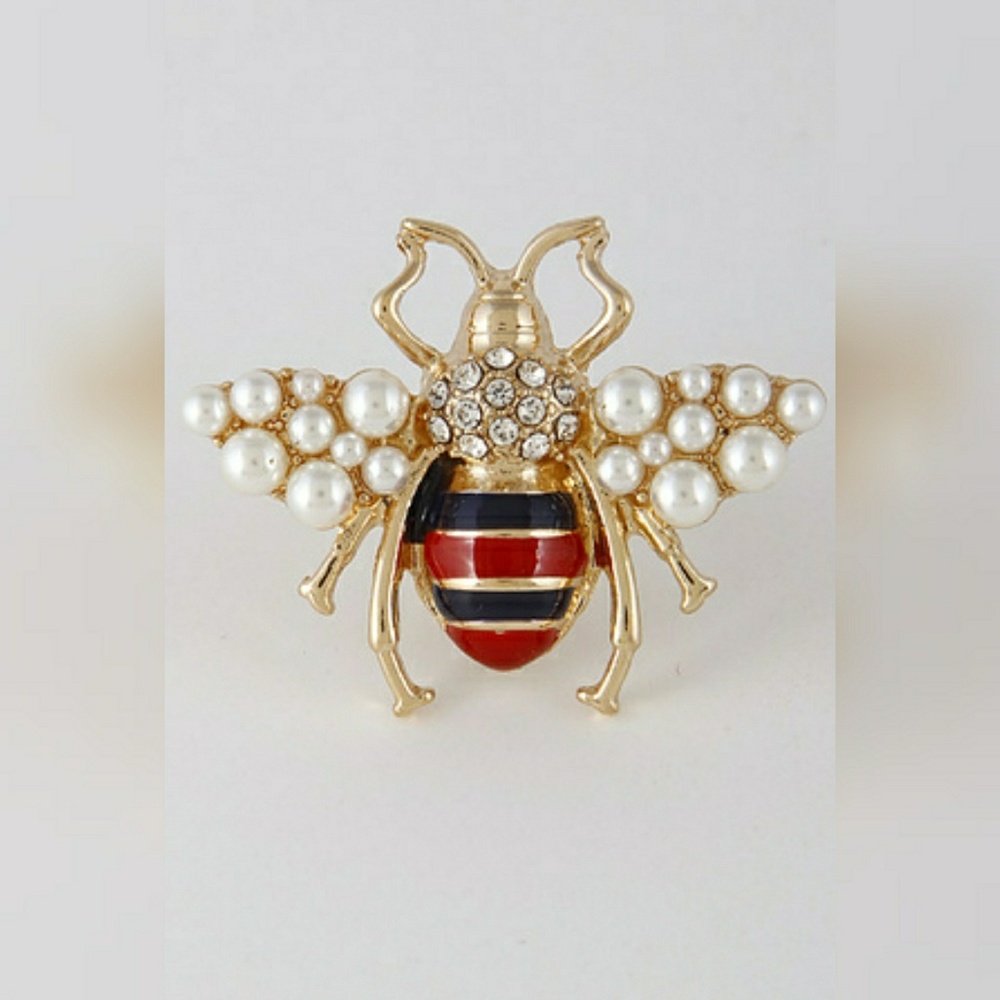 Elegant Bee Adjustable Ring